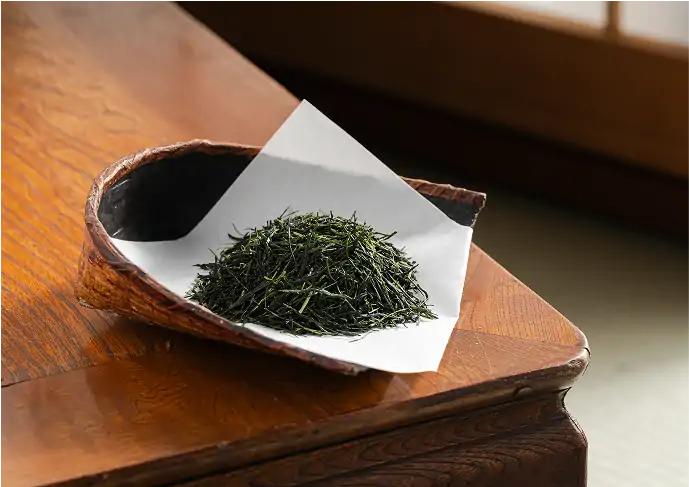 かぶせ茶の荒茶